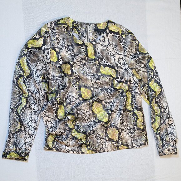 Universal Standard Lucina Snakeskin Print Top 2XS/6-8 NWT - Picture 1 of 16